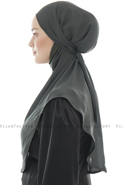 Ebrar - Hijab Al Amira Crepe Chiffon Kaki
