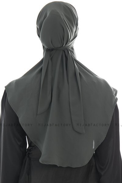 Ebrar - Hijab Al Amira Crepe Chiffon Kaki