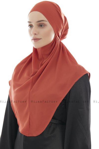 Ebrar - Hijab Al Amira Crepe Chiffon Rouge Brique