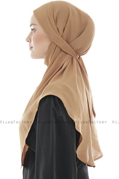 Ebrar - Hijab Al Amira Crepe Chiffon Camel