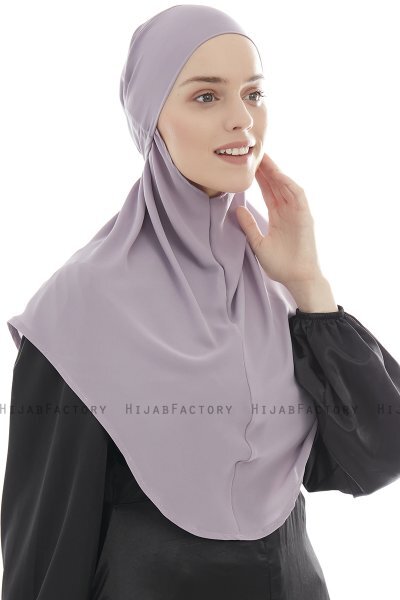 Ebrar - Hijab Al Amira Crepe Chiffon Gris Pierre