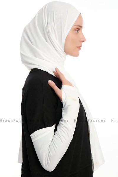 Azize - Pro Scarf Sport Hijab Set Crème