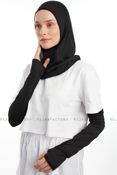 Bayda - Pro Sport Hijab Set Noir