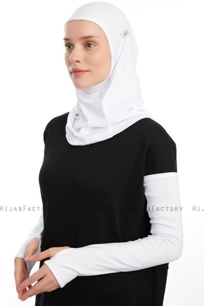 Bayda - Pro Sport Hijab Set Blanc