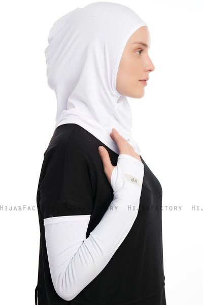 Bayda - Pro Sport Hijab Set Blanc