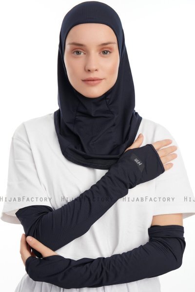 Bayda - Pro Sport Hijab Set Bleu Marin