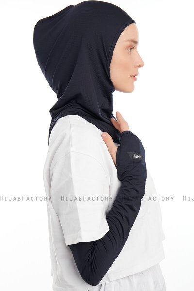 Bayda - Pro Sport Hijab Set Bleu Marin