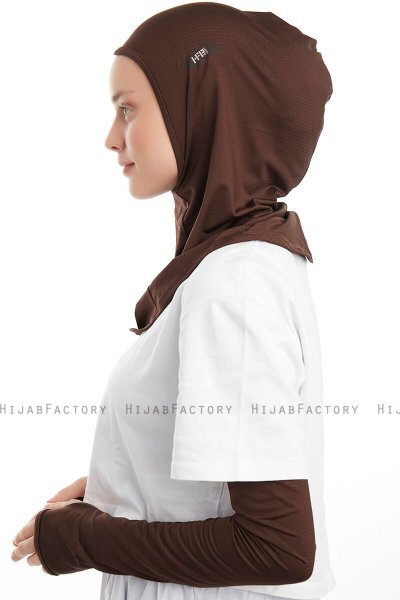 Bayda - Pro Sport Hijab Set Marron