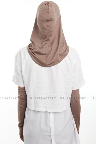 Bayda - Pro Sport Hijab Set Taupe Foncé