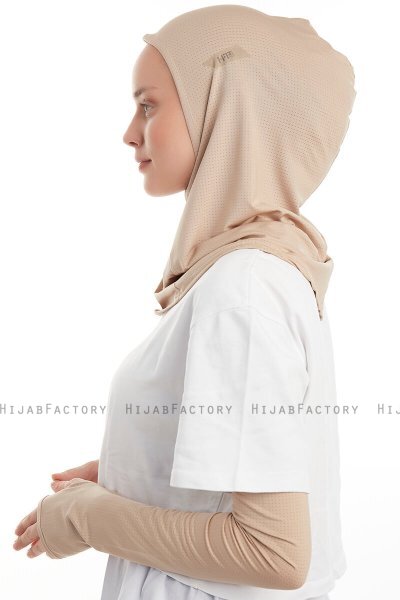 Bayda - Pro Sport Hijab Set Taupe Clair