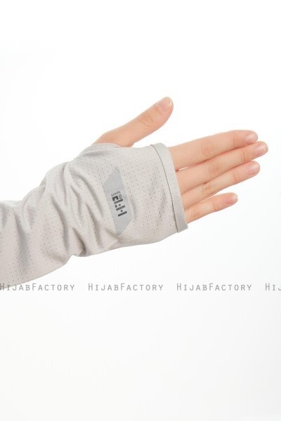 Bayda - Pro Sport Hijab Set Gris Clair