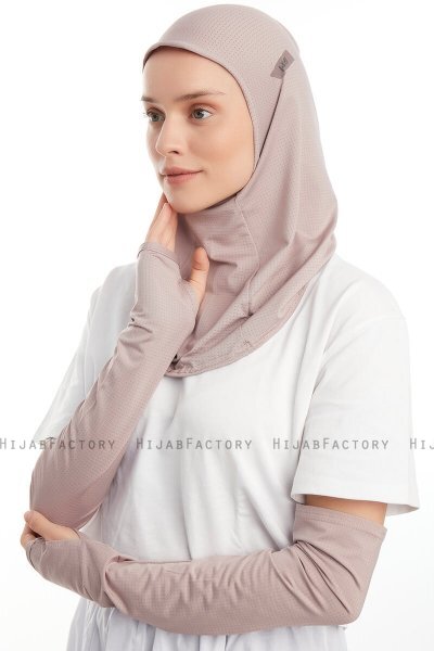 Bayda - Pro Sport Hijab Set Gris Pierre