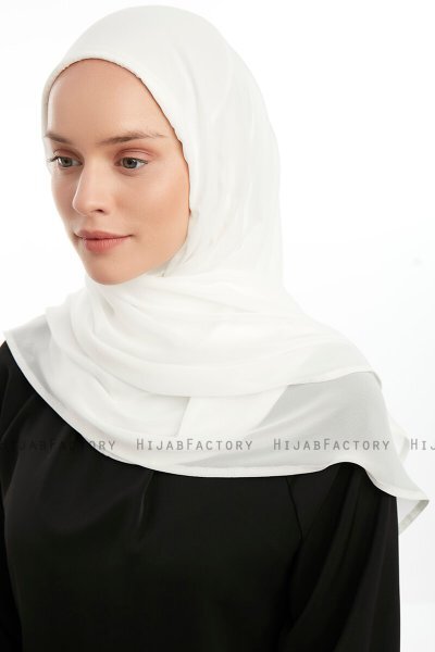 Eylem - Hijab Chiffon One Piece Crème