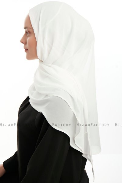 Eylem - Hijab Chiffon One Piece Crème