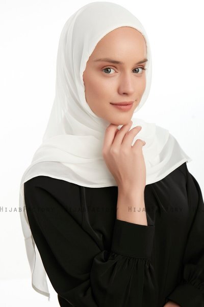 Eylem - Hijab Chiffon One Piece Crème