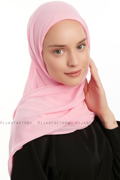 Eylem - Hijab Chiffon One Piece Rose
