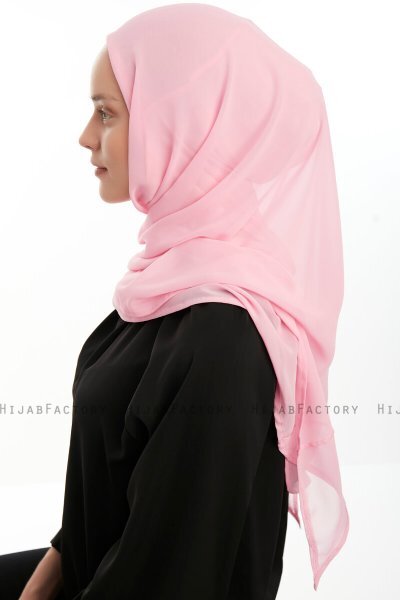 Eylem - Hijab Chiffon One Piece Rose