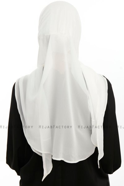 Sahar - Hijab Chiffon One Piece Crème