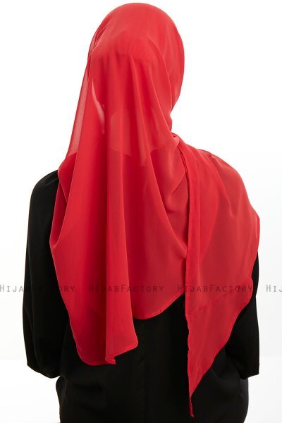 Sahar - Hijab Chiffon One Piece Framboise