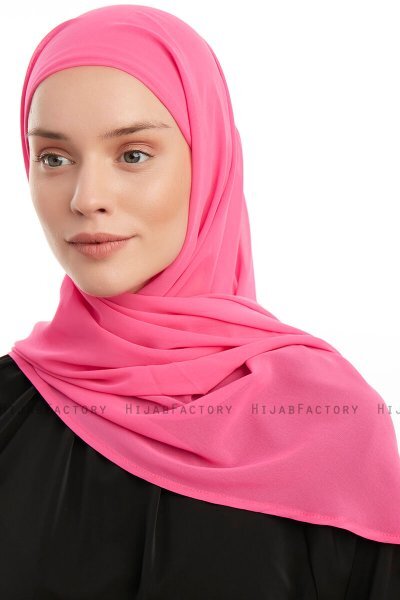 Sahar - Hijab Chiffon One Piece Fuchsia