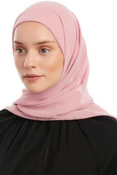 Sahar - Hijab Chiffon One Piece Rose Foncé
