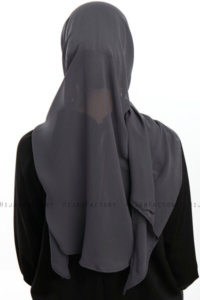 Sahar - Hijab Chiffon One Piece Anthracite