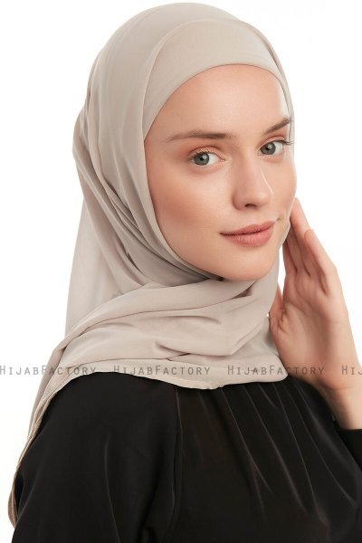 Sahar - Hijab Chiffon One Piece Sand