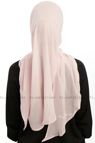 Sahar - Hijab Chiffon One Piece Poudre