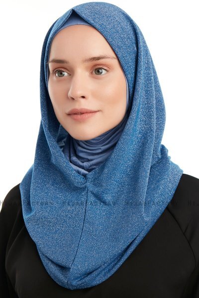 Taliah - Hijab One Piece Bleu