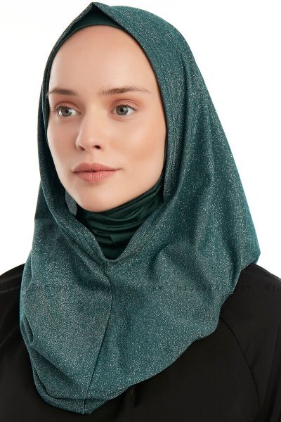 Taliah - Hijab One Piece Vert Foncé