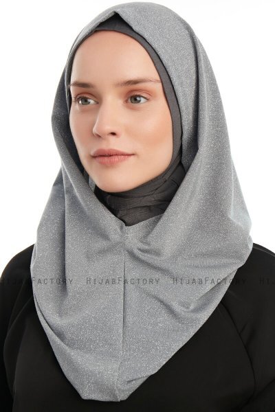 Taliah - Hijab One Piece Gris Clair