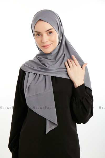 Nermin - Sandy Scarfs Hijab Gris Foncé