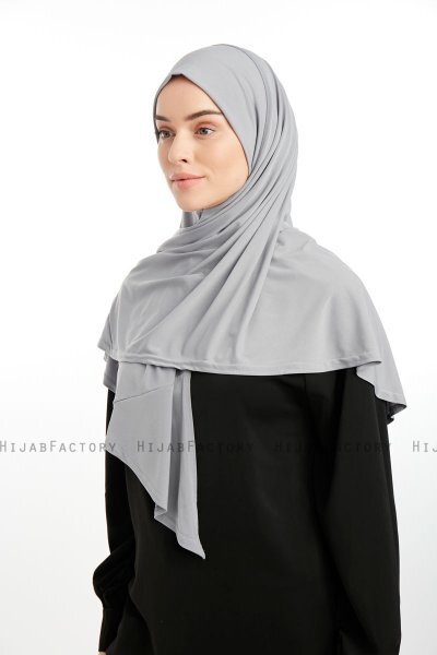 Nermin - Sandy Scarfs Hijab Gris Clair