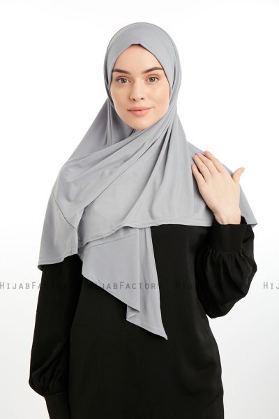 Nermin - Sandy Scarfs Hijab Gris Clair