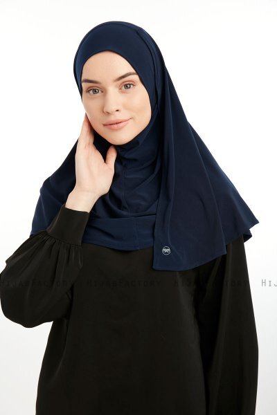 Ilay - Sandy Turban Hijab Bleu Marin