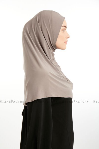 Ilay - Sandy Turban Hijab Taupe Foncé