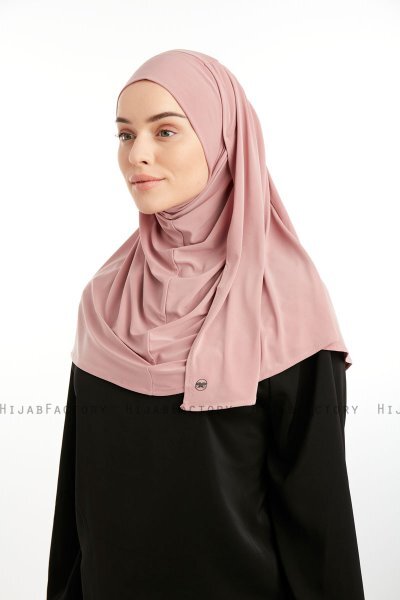 Ilay - Sandy Turban Hijab Vieux Rose