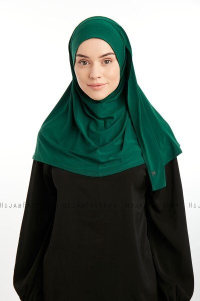 Ilay - Sandy Turban Hijab Vert Foncé