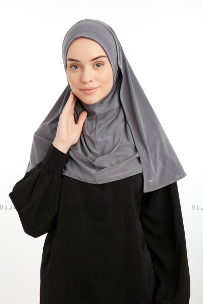 Ilay - Sandy Turban Hijab Gris Foncé