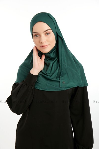 Feriha - HIjab Turban Viscose Vert Foncé
