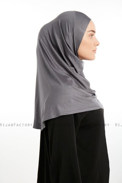 Feriha - HIjab Turban Viscose Gris Foncé