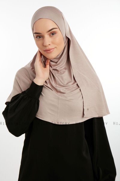 Feriha - HIjab Turban Viscose Gris Pierre