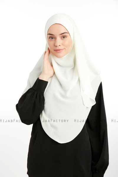 Bengi - Micro Krep Turban Hijab Crème