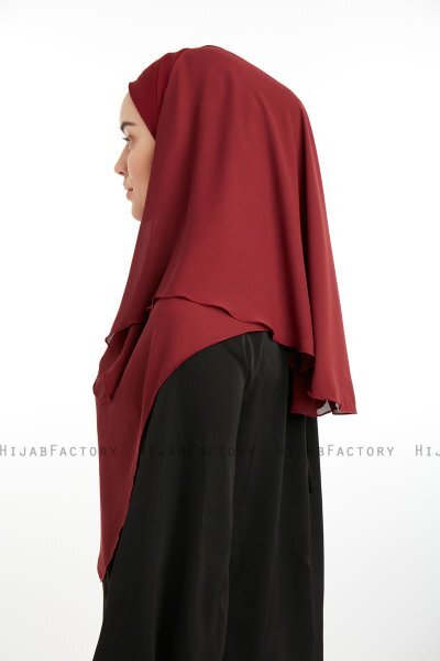 Bengi - Micro Krep Turban Hijab Bordeaux