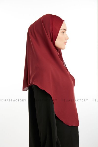 Bengi - Micro Krep Turban Hijab Bordeaux