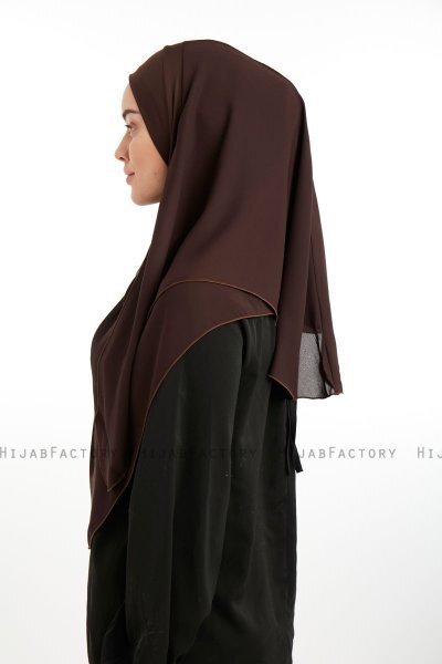 Bengi - Micro Krep Turban Hijab Marron