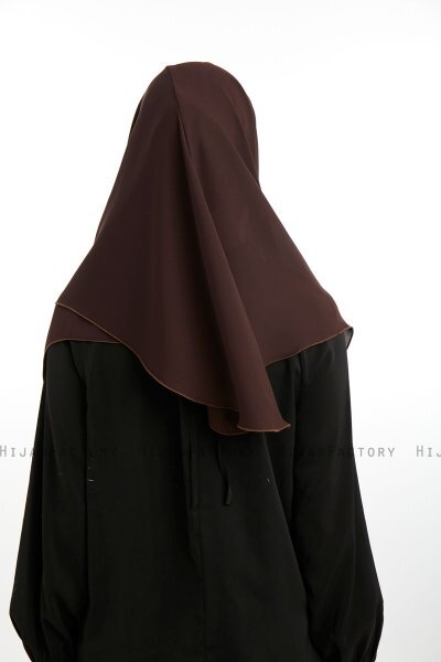 Bengi - Micro Krep Turban Hijab Marron