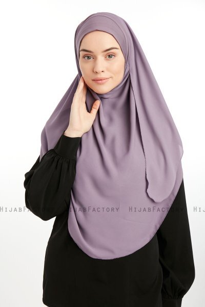 Bengi - Micro Krep Turban Hijab Lavender