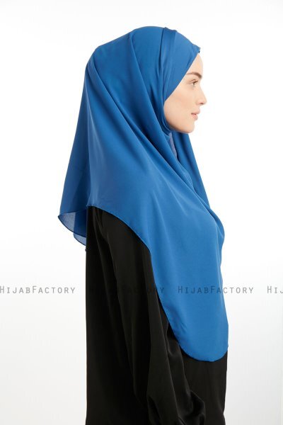 Bengi - Micro Krep Turban Hijab Indigo