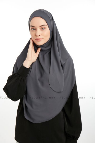 Bengi - Micro Krep Turban Hijab Anthracite
